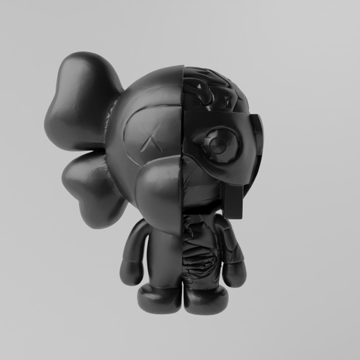 🎨 Kaws x Bape MIlo・ STL File for ・Cults